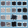 20Pcs 20 Styles Polycotton Fringe Trim Ribbons OCOR-GF0004-90-7
