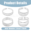 4Pcs 4 Style Crystal Rhinestone Tennis Bangles Set BJEW-FI0001-57-2