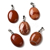 Natural Red Jasper Pendants G-Z055-03P-17-1