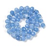 Natural Dyed White Jade Beads Strands G-H057-A22-12-3