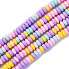 Handmade Polymer Clay Beads Strands X-CLAY-N008-008M-2