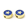 Brass Enamel Beads KK-E068-VB454-1-3