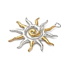 304 Stainless Steel Pendants STAS-I357-01GP-2
