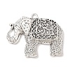 Tibetan Style Alloy Elephant Big Pendants X-TIBEP-Q043-280-RS-1