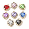 Alloy with Rhinestone Pendants FIND-Z111-08G-1