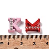 Rhinestone Slide Letter Charms RB-TAC0002-01K-3
