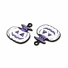 Rack Plating Alloy Enamel Pendants FIND-G054-17EB-01-2