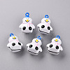 Baking Paint Brass Bell Pendants KKB-S002-015A-1
