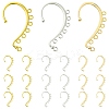18Pcs 3 Colors Alloy Ear Cuff Findings FIND-FS0002-03-1