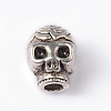 Skull Tibetan Style Alloy Beads PALLOY-ZN-61091-RS-1