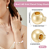 30Pcs Brass Crimp Beads KK-BBC0025-43-2