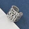 304 Stainless Steel Open Cuff Rings for Women RJEW-A079-09C-P-3