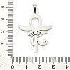 Anti-Tarnish 304 Stainless Steel Pendants STAS-R134-04P-01-3