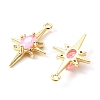 Brass Micro Pave Cubic Zirconia Pendants KK-M277-08G-03-2