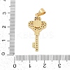 Brass Micro Pave Cubic Zirconia Pendants KK-I723-49D-G-3