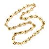 304 Stainless Steel Infinity Link Chain Necklaces for Women Men NJEW-F363-04G-4