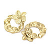 304 Stainless Steel Flower Theme Stud Earrings For Women EJEW-B110-04G-05-2