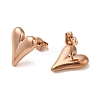 PVD Vacuum Plating 304 Stainless Steel Stud Earring EJEW-C099-04RG-3