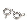 304 Stainless Steel Spring Ring Clasps STAS-B095-05C-P-2