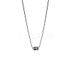 304 Stainless Steel Pride Flag/Rainbow Flag Column Pendant Box Chain Necklaces for Men WG592AE-01-5