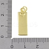 Brass Micro Pave Clear Cubic Zirconia Pendants KK-P266-06G-N-3