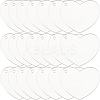 SUNNYCLUE 30PCS Transparent Acrylic Disc Big Pendants TACR-SC0001-17-1