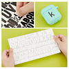 12 Sheets 2 Colors Letter A~Z PVC Waterproof Self-Adhesive Stickers STIC-GA0001-21-5