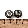 Handmade Lampwork Gold Sand Effect European Large Hole Rondelle Beads X-LPDL-M013-10-3