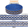Fingerinspire 5 yards Iron on/Sew on Ethnic Style Embroidery Polyester Ribbons OCOR-FG0001-35-2