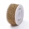 Ion Plating(IP) Handmade 304 Stainless Steel Chains STAS-G038-18G-3