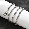 Non-Tarnish 304 Stainless Steel Box Chain Necklaces NJEW-F227-09P-06-2