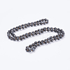 Natural Larvikite Beaded Necklaces NJEW-P202-36-A20-1