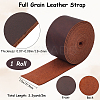 2M Flat AB Grade Cowhide Leather Cord AJEW-WH0479-73G-03-2