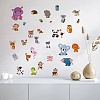 8 Sheets 8 Styles Animal PVC Waterproof Wall Stickers DIY-WH0345-092-6