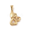 PVD Vacuum Plating 304 Stainless Steel Pendants STAS-R232-14F-G-1