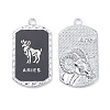 Alloy Twelve Constellations Series Big Pendants PALLOY-O107-01P-11-2