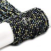 Electroplate Glass Beads Strands GLAA-H021-01B-HP03-1
