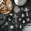 100Pcs 10 Styles Tibetan Style Alloy Pendants TIBEP-CJ0003-52-5