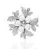 Exquisite Flower Alloy Rhinestone Brooch PW-WG62D3E-01-4