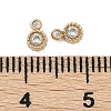 304 Stainless Steel Micro Pave Cubic Zirconia Pendants STAS-I325-024G-3