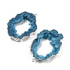 Dyed Nuggets Natural Druzy Geode Agate Big Pendants G-M287-10-S-2