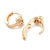 Rack Plating Brass with Cubic Zirconia Hoop Earrings for Women EJEW-G363-02KCG-2