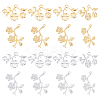 40Pcs 4 Styles 304 Stainless Steel Pendants STAS-UN0033-81-1