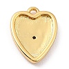 Brass Micro Pave Cubic Zirconia Charms ZIRC-I054-14G-06-3