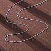 1.2MM Brass Twisted Chain Necklaces NJEW-D302-64P-4