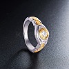 SHEGRACE Brass Finger Ring JR539A-02-3