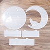 Moon Shape Floating Shelf DIY Silicone Molds Kit DIY-G093-02C-2