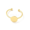 Brass Open Cuff Ring Components LS-KK-G518-06G-03-2