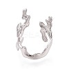 304 Stainless Steel Cuff Open Rings for Women RJEW-N052-21P-3