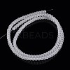 Frosted Glass Round Bead Strands EGLA-J119-2mm-A01-2